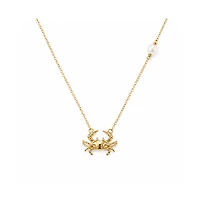 Dloria Golden Crab Pearl Necklace