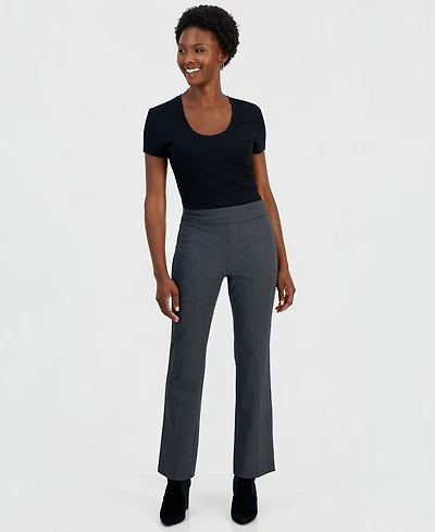I.n.c. International Concepts Petite Bi Stretch Mini Boot High-Waisted Pull-On Pants, Macy's Exclusive