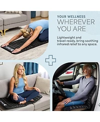 LifePro Portable Far Infrared Heating Mat – Infrared Heat Pad for Back Pain Relief, Improved Mood, Energy & Recovery