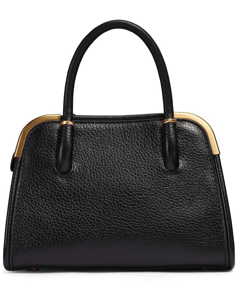 Donna Karan New York Leather Small Crossbody Satchel Handbag