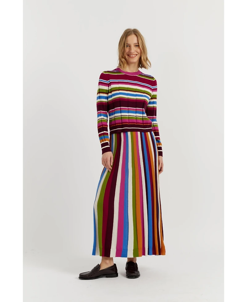 Chinti & Parker Women's and Merino Stripe Sweater