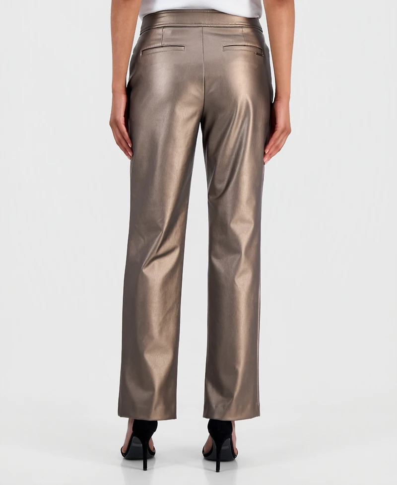 Anne Klein Women's Mid-Rise Bootcut Ankle Pants
