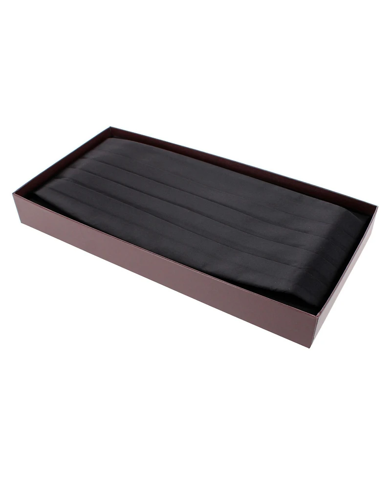 Trafalgar Men's Sutton Solid Color Silk Cummerbund