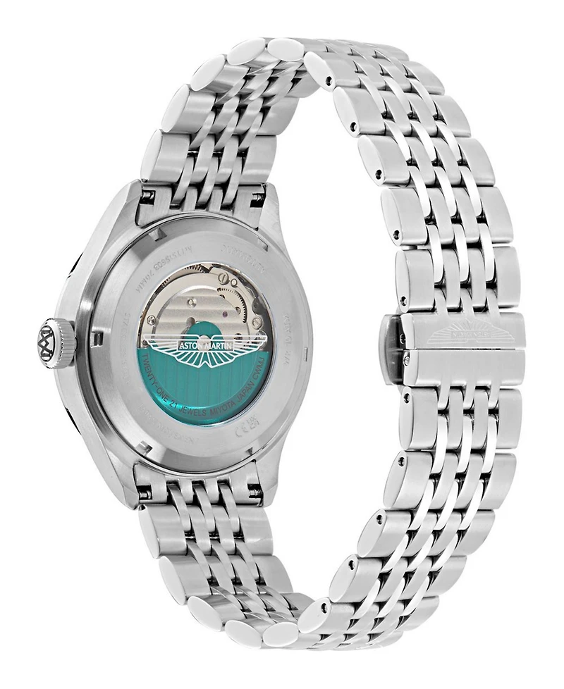 Aston Martin F1 Men's Automatic Blue Stainless Steel Bracelet Watch 39mm