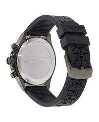 Aston Martin F1 Men's Quartz Gunmetal Silicone Strap Watch 44mm