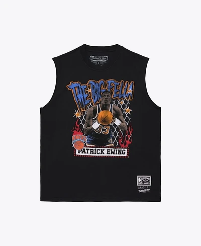 Mitchell Ness Men's Patrick Ewing Black New York Knicks Best in Class Tank Top