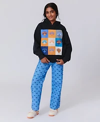 Terez Big Boys and Girls Black New York Knicks Technicolor Hoodie
