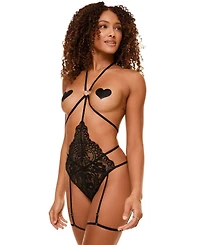 Adore Me Women's Tiah Crotchless Playsuit Lingerie