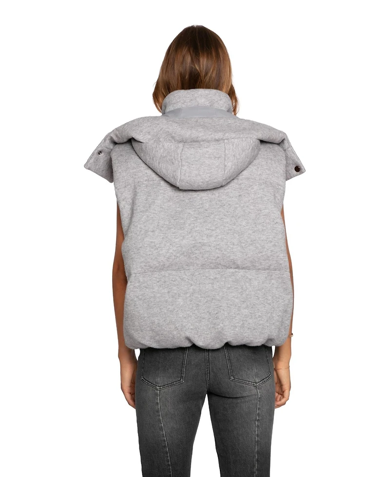 Belle & Bloom Women's Golden Hour Hooded Puffer Vest