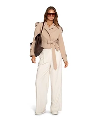 Belle & Bloom Women's Fast Car Cropped Trench