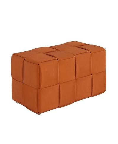 Streamdale Furniture Corduroy Square Ottoman Foot Rest