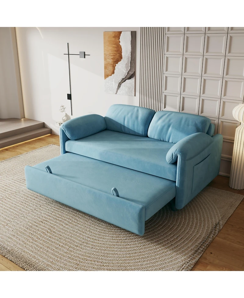 Streamdale Furniture 54inch Sofa Bed - Retractable Bed Option