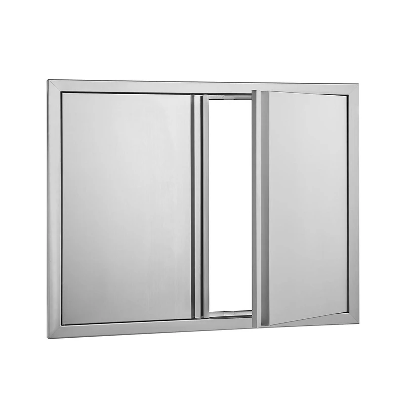 Sugift Bbq Access Door in Double Outdoor Kitchen Stainless Steel
