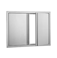 Sugift Bbq Access Door in Double Outdoor Kitchen Stainless Steel