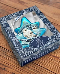 G.DeBrekht White Owl North Star Holiday Ornament