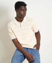 Scotch & Soda Men's Structured Knit Regular-Fit Polo Shirt