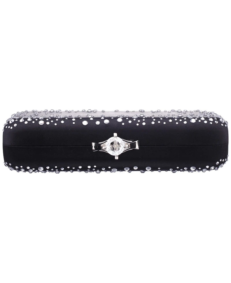 Nina Scatter Crystal Minaudiere Mini Handbag