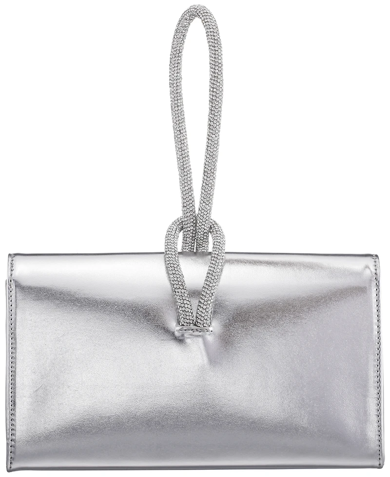 Nina Crystal Cord Handle Flap Small Handbag