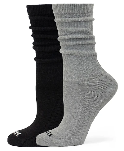 Hue Women's Sport Scrunch Crew Socks, 2-Pack