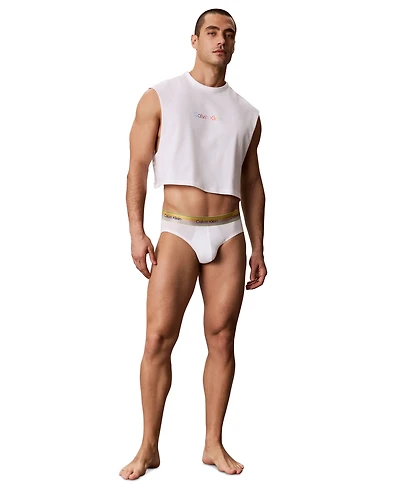 Calvin Klein Men's 1-Pack Pride Cotton Classics Hip Brief Underwear