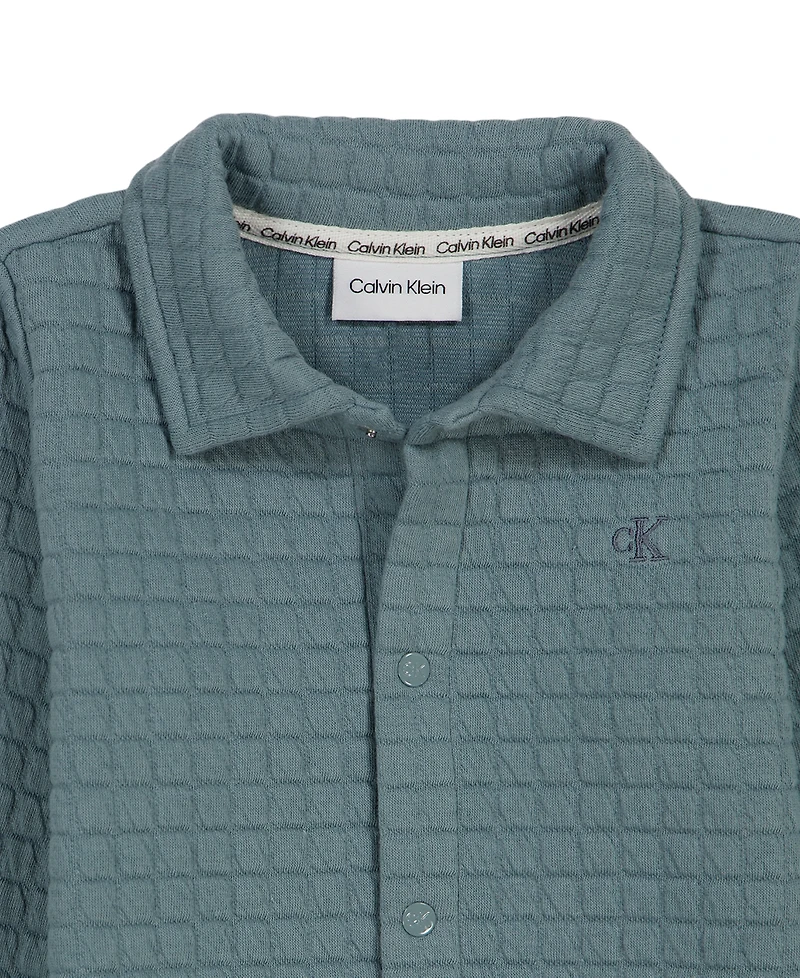 Calvin Klein Baby Boys' Long-Sleeve Coverall
