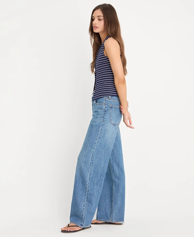 Good American Women's Vintage-Inspired High-Rise Wide-Leg Jeans