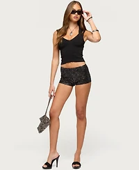 Edikted Women's Reece Studded Micro Shorts