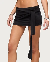 Edikted Women's Lorena Wrap Tie Mini Skort