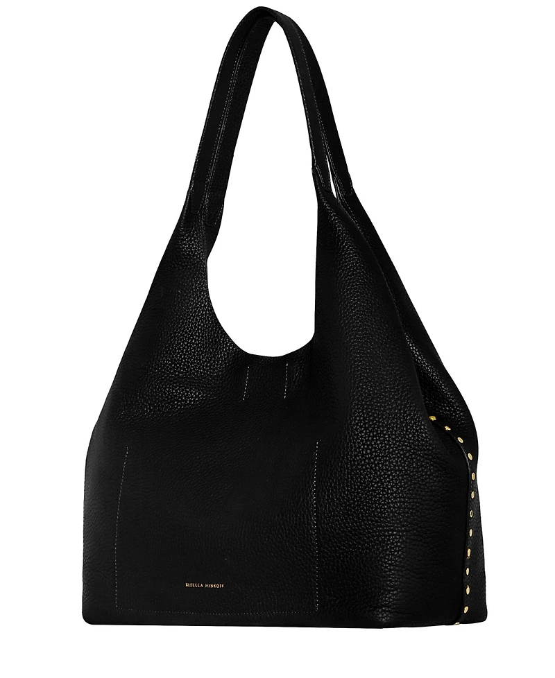Rebecca Minkoff Darren Signature Large Leather Hobo Handbag