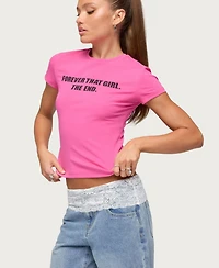 Edikted Women's Forever That Girl T Shirt