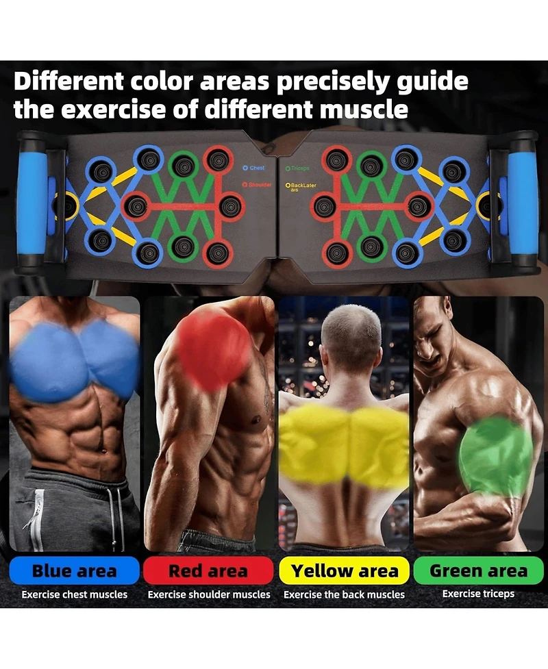 Sevorley 28-in-1 Push Up Rack Board System for Home Gym Fitness Workout Train