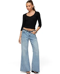 Edikted Women's Jamila Quarter Sleeve Top