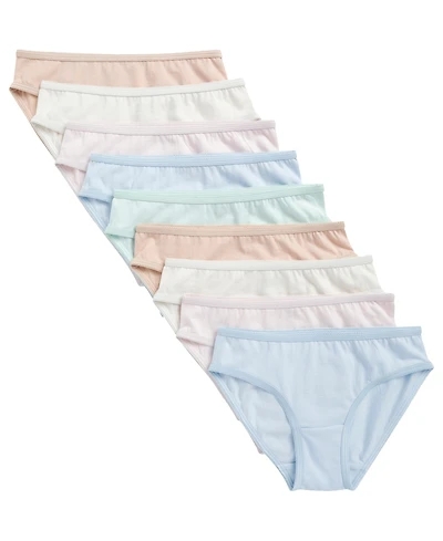 Maidenform Girls' 4-14 Charm Picot Bikini, 9-Pack