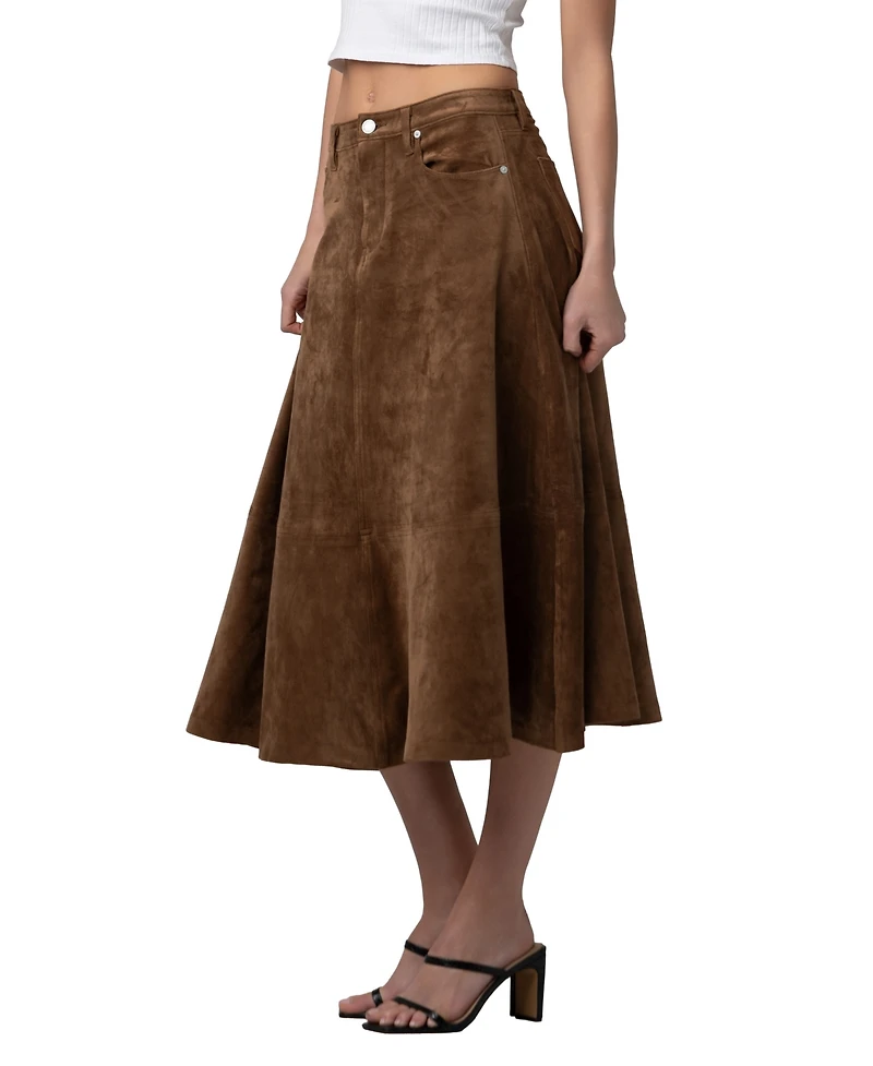 Blank Nyc Women's A-Line Midi Skirt