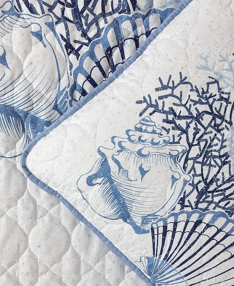 Carribbean Joe Coastal 3-Piece Quilt Set, Full/Queen