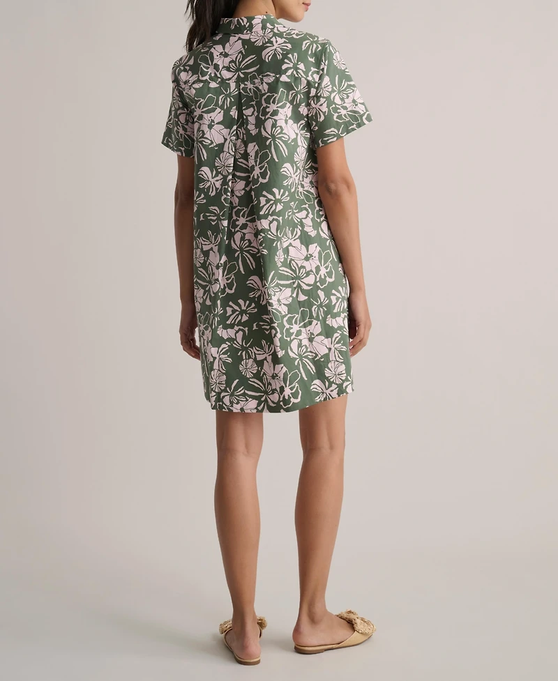 UNTUCKit Women's Stretch Cotton Floral Popover Izzie Dress