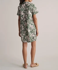 UNTUCKit Women's Stretch Cotton Floral Popover Izzie Dress