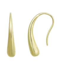 Adornia Gold Tear Wire Drops with Stopper Earrings