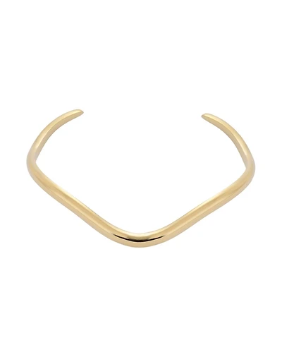 Adornia Tarnish Resistant Gold Wave Cuff Bracelet