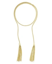 Adornia Gold Tassel Wrap Necklace