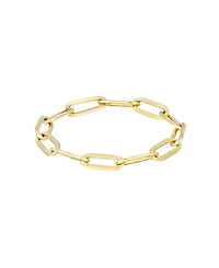 Adornia Tarnish Resistant Gold Flexible Paperclip Link Ring