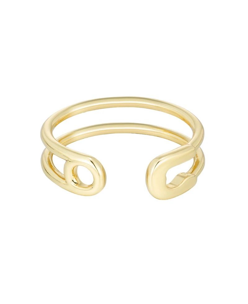 Adornia Gold Adjustable Safety Band Ring