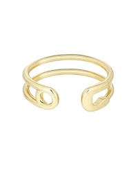 Adornia Gold Adjustable Safety Band Ring