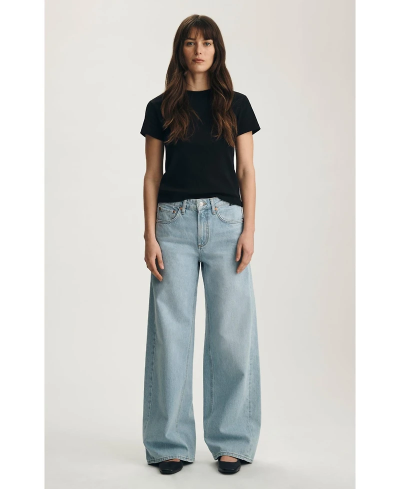 Mavi Jeans Women's Siena High Rise Wide Leg In Light Classic Denim