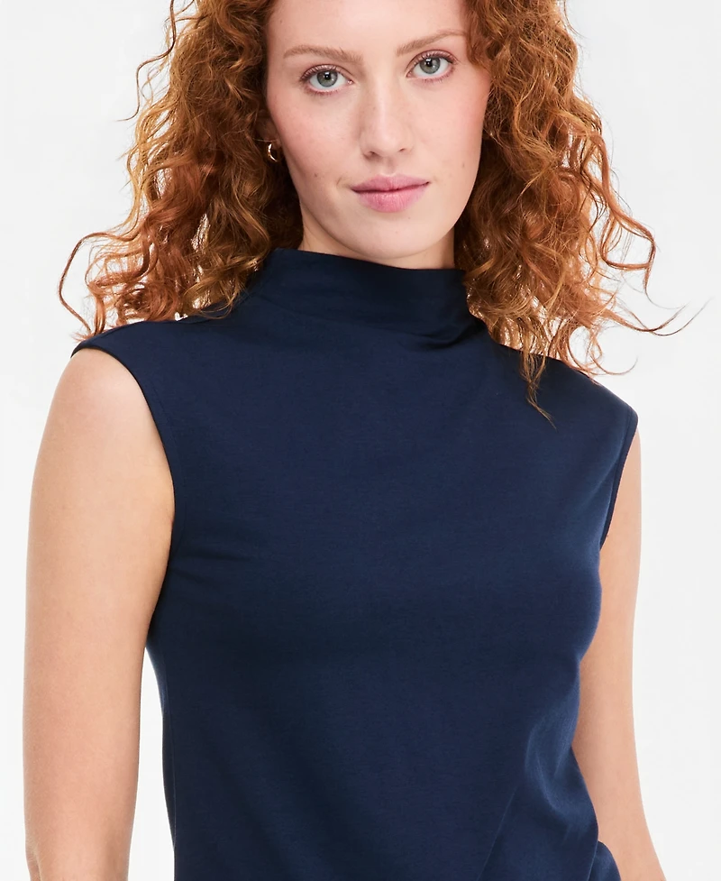 On 34th Women's Funnel Neck Sleeveless T-Shirt