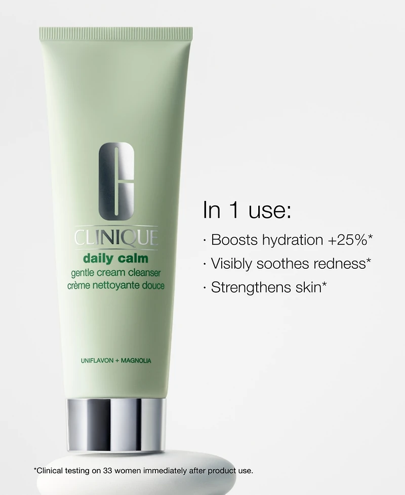Clinique Daily Calm Gentle Cream Cleanser, 4.2 oz.