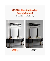 Midola 3-Light Led Modern Bathroom Vanity Light Fixtures 19.69-Inch Wall Light Fixtures for Indoor Home Bathroom