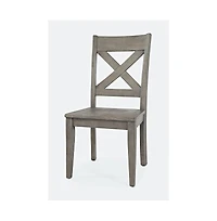 Jofran Outer Banks Reclaimed Pine X-Back Chair (Set of 2)