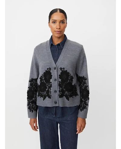 Masai Copenhagen Women's Maleviane Floral Applique Cardigan