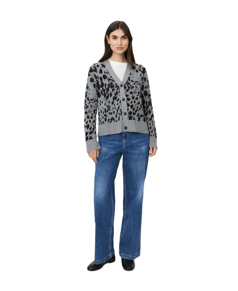 Masai Copenhagen Women's Malokina Leopard Pattern Cardigan